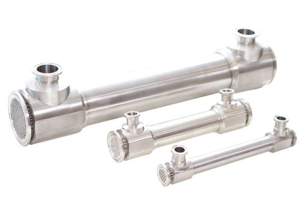 Double tube plate heat exchanger